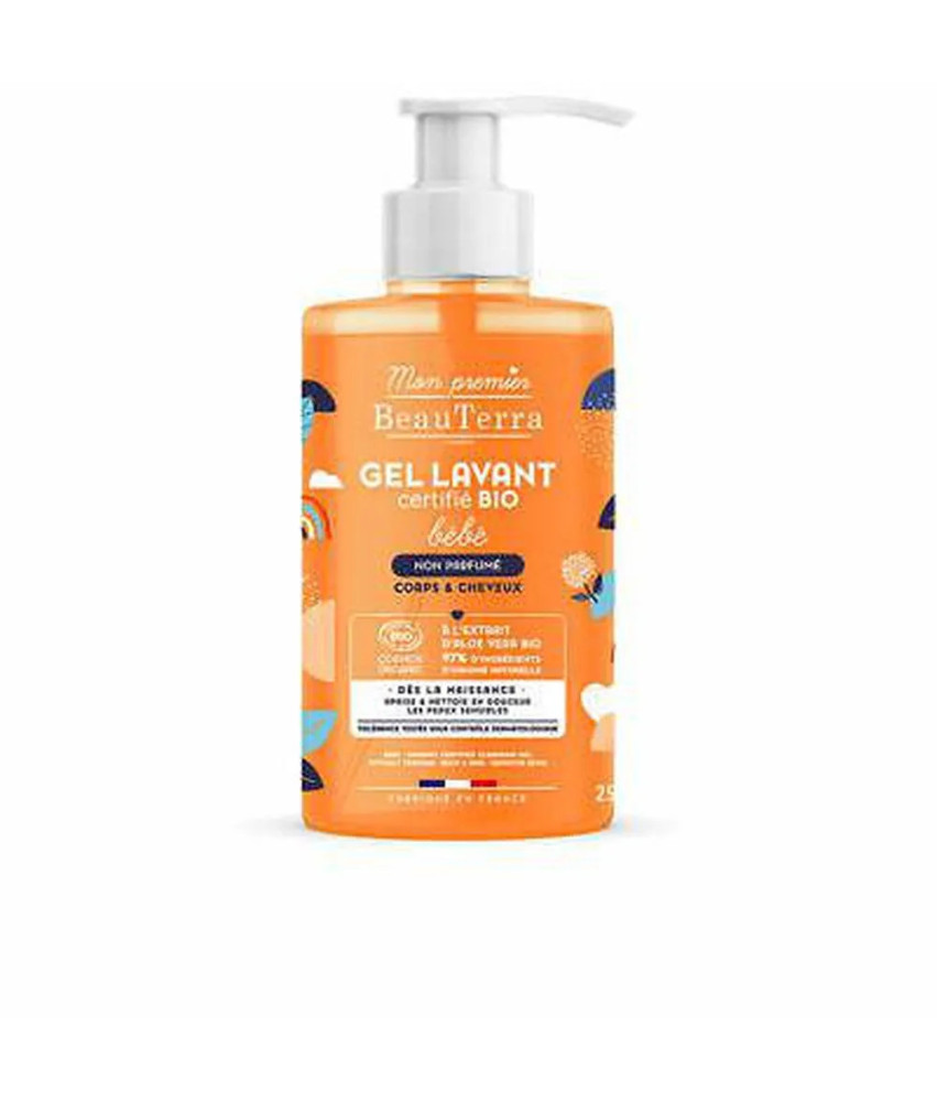 Gel Douche Bébé Bio Sans Parfum 750ml - BEAUTERRA