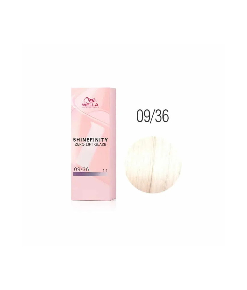 Donnez de l'éclat à vos cheveux avec le Glaze Wella Shinefinity 9-36 Vanille Blonde Très Claire