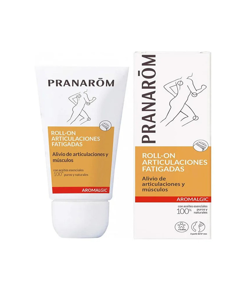 Soulagez vos articulations avec Pranarôm Aromalgic Roll-on de 75 ml!