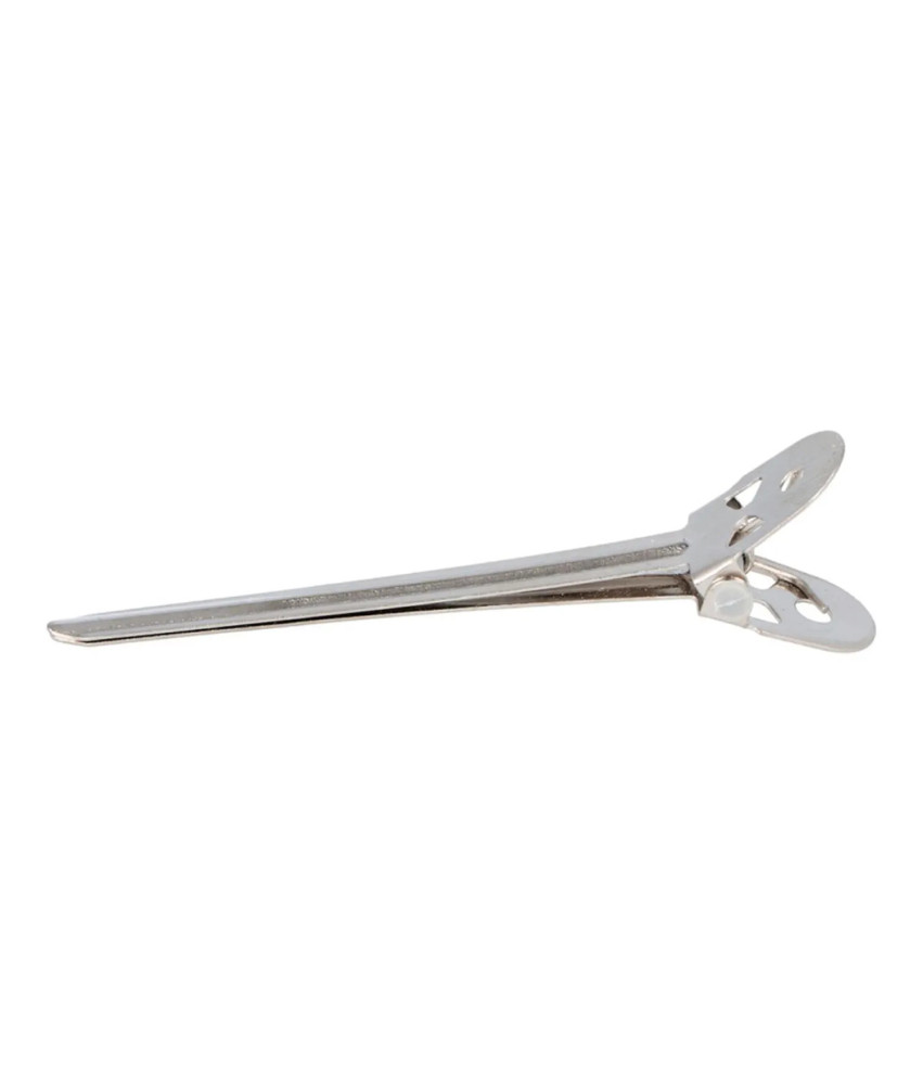 Pince à Cheveux Eurostil Metalica Grande 1un