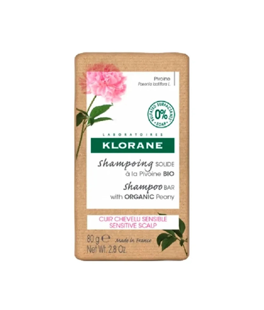 Shampooing solide Klorane à la Pivoine Bio 80 g