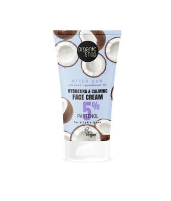 Crème visage biologique à la noix de coco et panthénol 50ml
