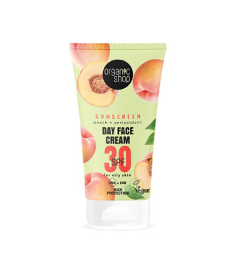 Crème Visage Jour SPF30 Pêche 50ml Organic Shop