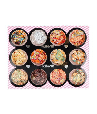 Ensemble de Nail Art Eurostil Pan De Oro avec 12 Couleurs