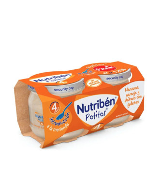 Nutribén Potitos Poire et Banane - 2 Bocaux 120 g