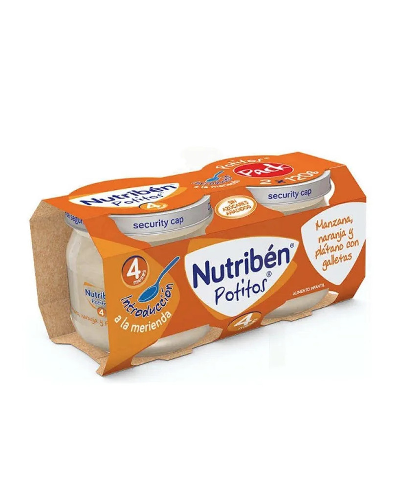Nutribén Pot Banane, Orange et Biscuit 2x190g