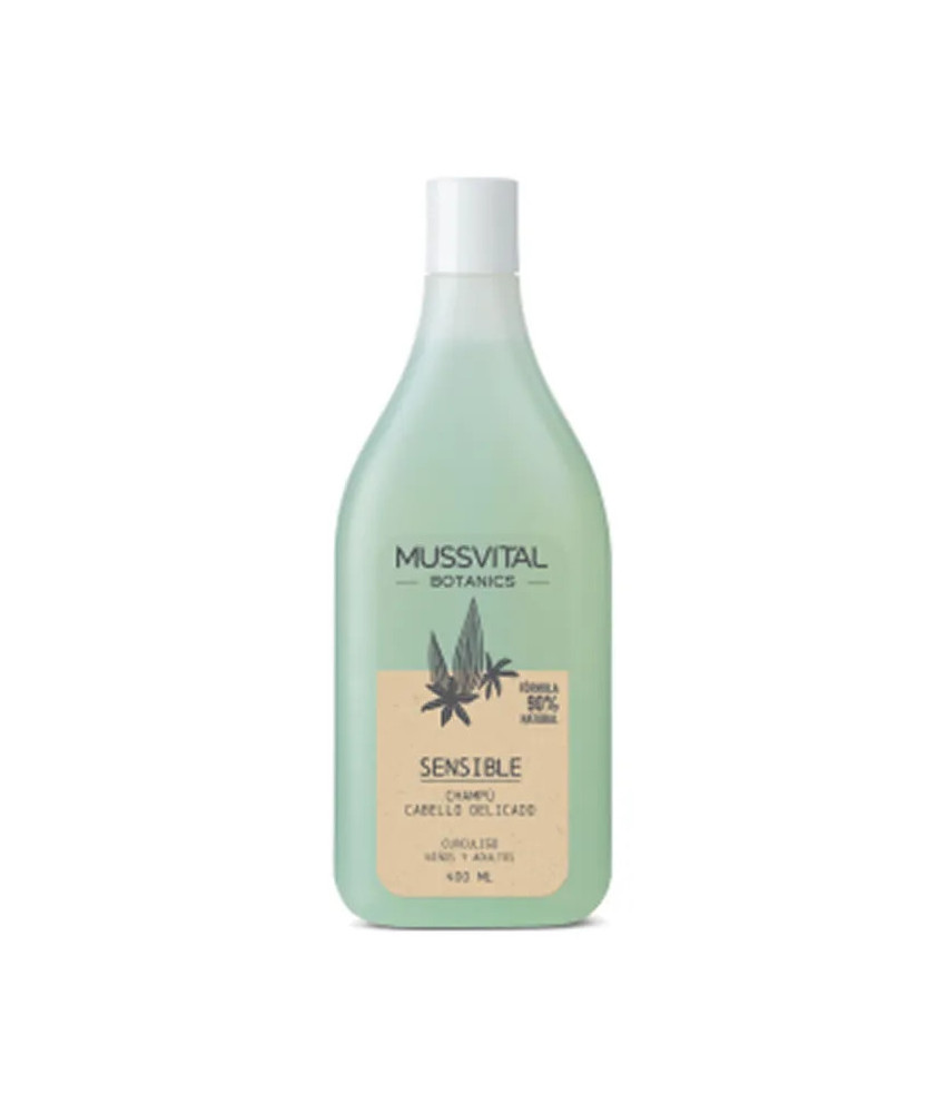 Shampooing Sensible Cheveux Délicats 400 ml - Mussvital Botanics