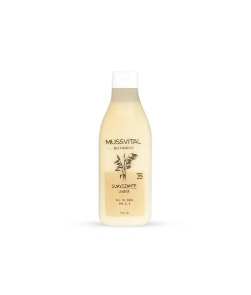 Gel à l'avoine Mussvital Botanics 750ml pour une peau soyeuse