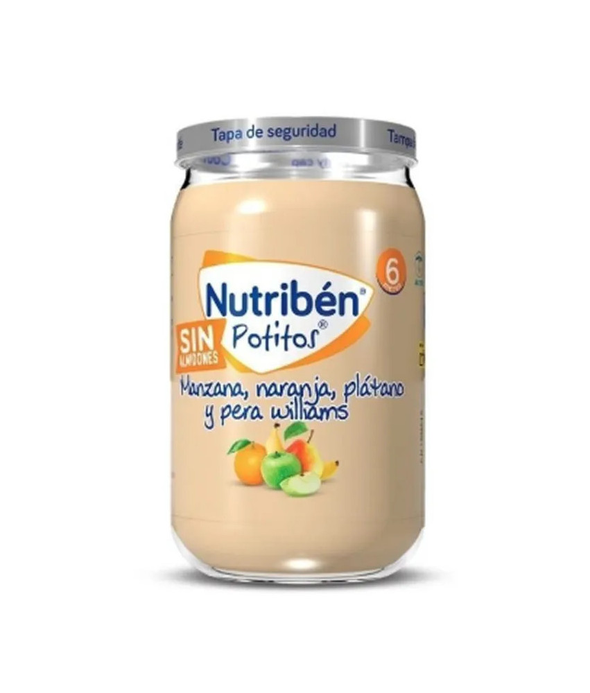 Nutribén Pot de Fruits 235g: Pomme, Orange, Banane & Poire