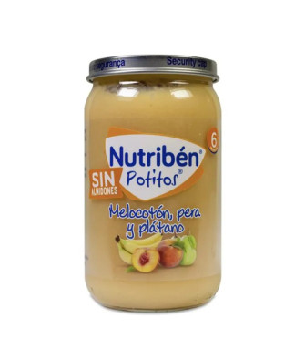Compote savoureuse Pêche, Poire et Banane - Nutribén 235 g