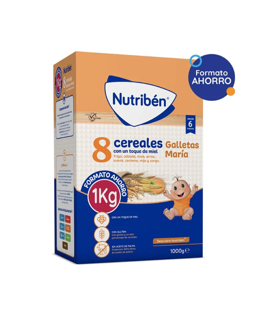 Nutribén 8 Céréales Miel & Biscuits María 1 kg