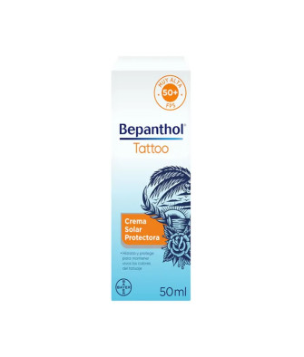 Protection solaire maximale pour tatouages avec Crème Solaire Bepanthol Tattoo SPF50