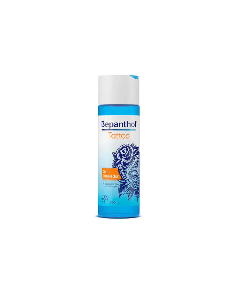 Nettoyez vos tatouages en douceur avec le Gel Nettoyant Bepanthol 200ml