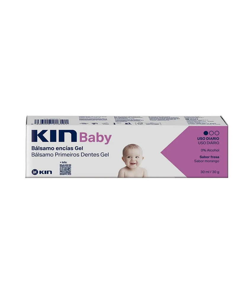 Baume gel saveur fraise pour bébé Kin 30 ml