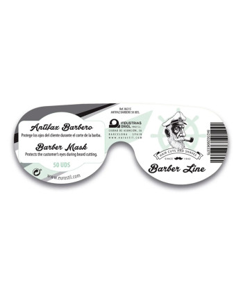 Masques de barbier noirs Eurostil - Pack de 50 unités