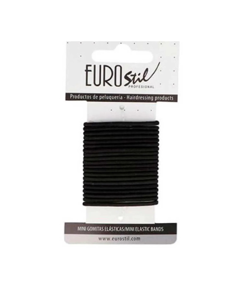 Mini Pack 1un Eurostil: Boîte en Carton avec Élastiques Noirs