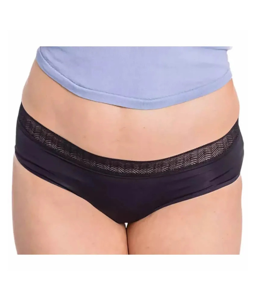 Culotte menstruelle Enna Hipster noir Abondant T-M Soirée