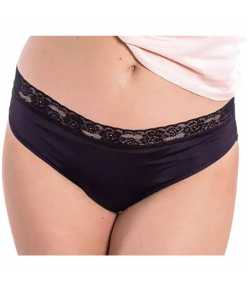 Découvrez la culotte menstruelle Enna Classic en noir pour un flux modéré. Confortable, fiable et idéale pour les journées XXL.