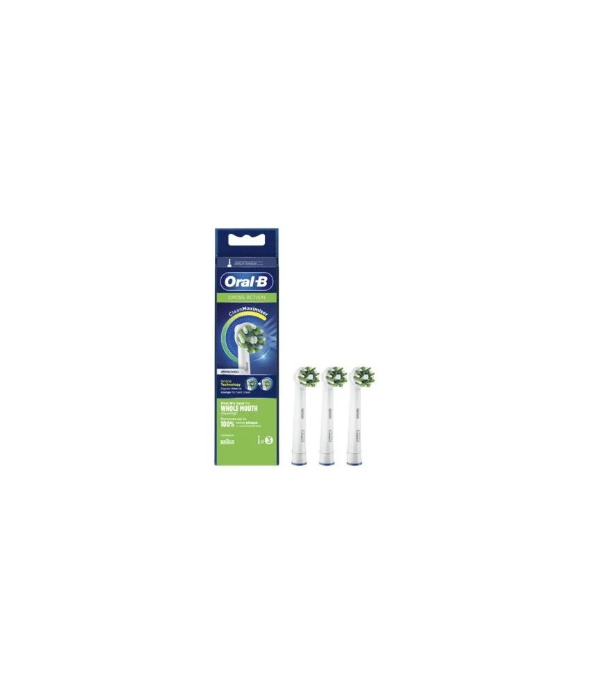 Oral B Remplacement Cross Action 3 Têtes - Triple Pack