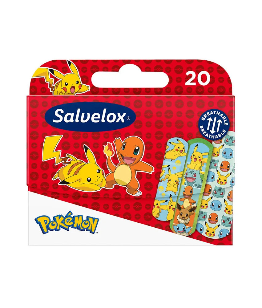 Pansements Salvelox Pokémon Souples 20 Unités