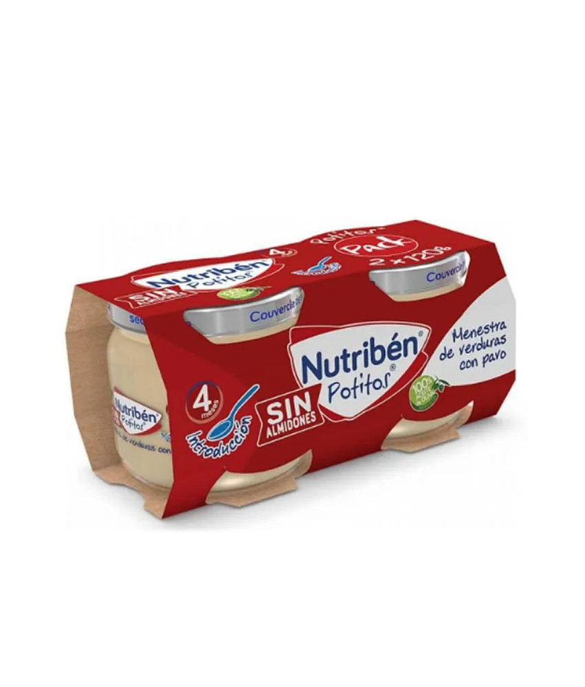 Nutribén Pot Ragoût de Légumes avec Bœuf - Lot de 2 (120g)