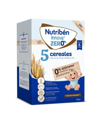 Nutribén Innova 5 Céréales 0% - 500 g: L'alimentation saine pour bébé