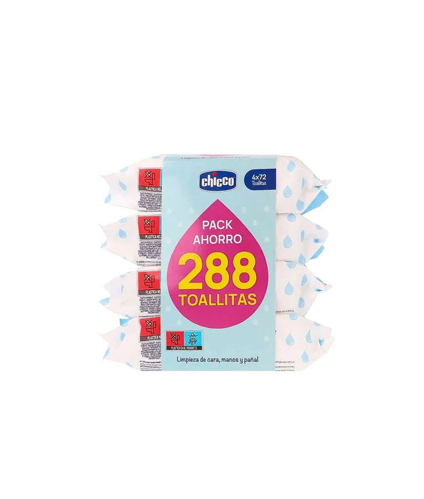  Lingettes Chicco 4 X 72 unités: Pratiques pour la maison