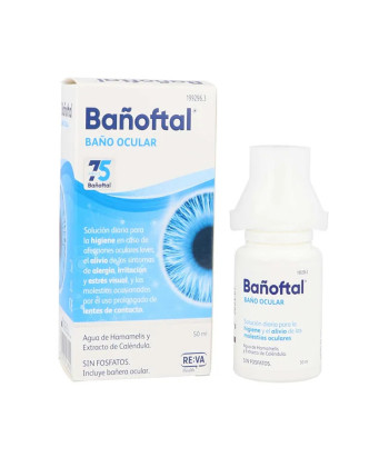 Lubrifiant oculaire Bañoftal 10ml - Hydratation basique pour les yeux