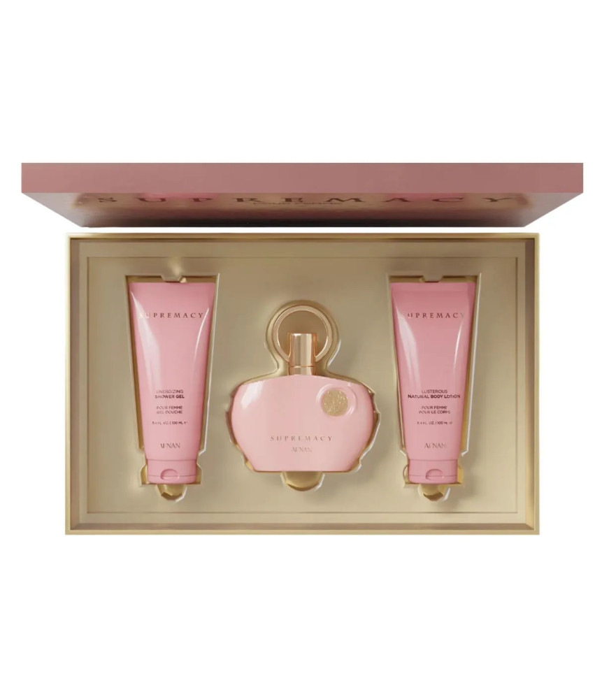 Ensemble Parfumé Afnan Supremacy pour Femme 100ml - Gel de Bain, Lotion Corporelle Perfumée 100ml