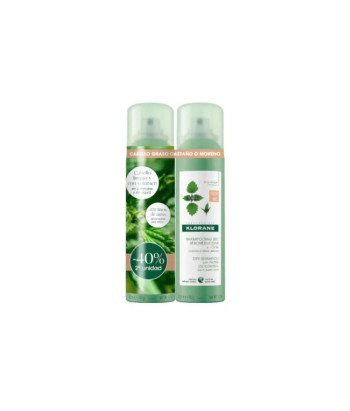 Shampoing Sec Purifiant à l'Ortie pour Cheveux Bruns - Lot de 2