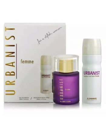Al Haramain Urbanist Femme: Parfum 100ml + Spray 200ml