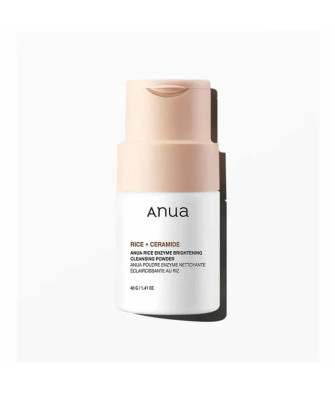 Nettoyez votre peau en profondeur avec la poudre nettoyante Anua Rice Enzyme Brightening 40g