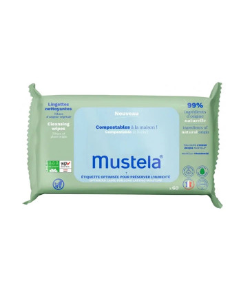 Mustela Toallitas Limpiadoras Con Aguacate 60 Unidades