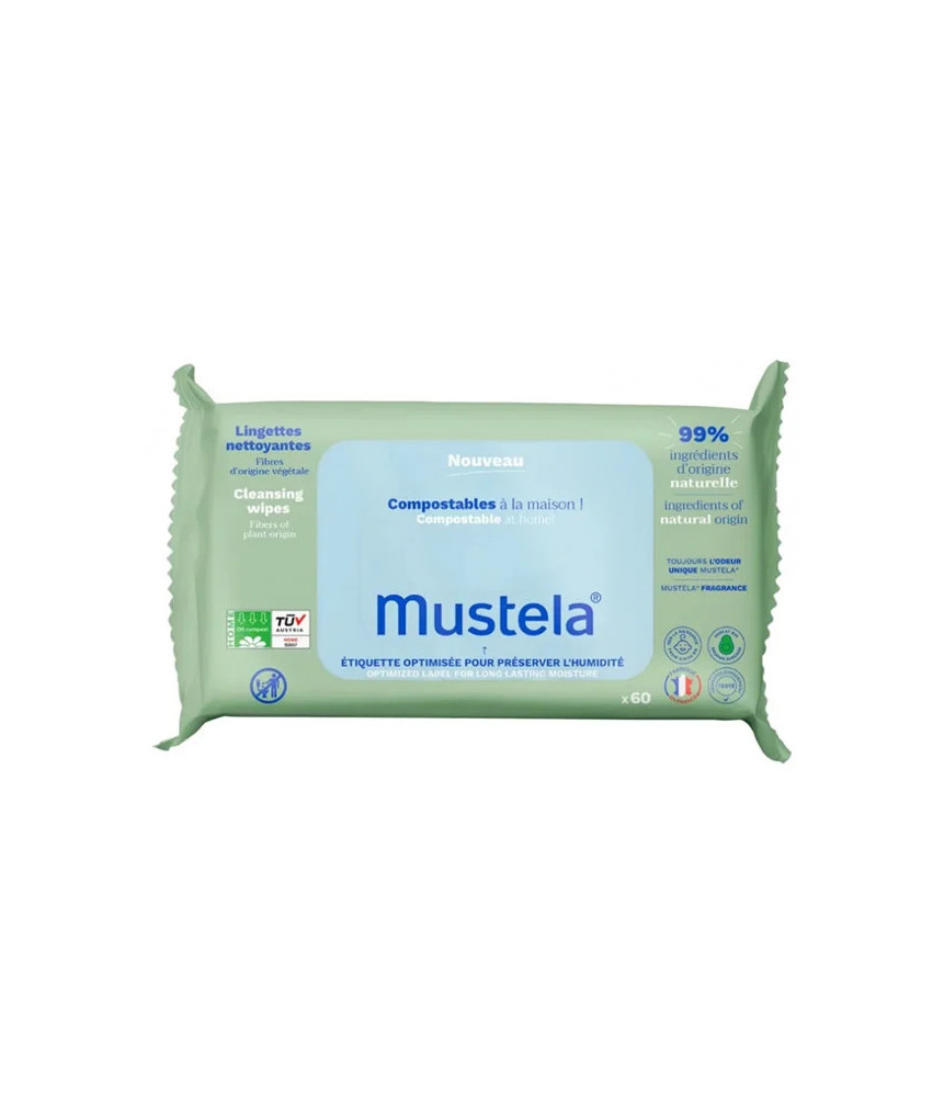 Mustela Toallitas Limpiadoras Con Aguacate 60 Unidades