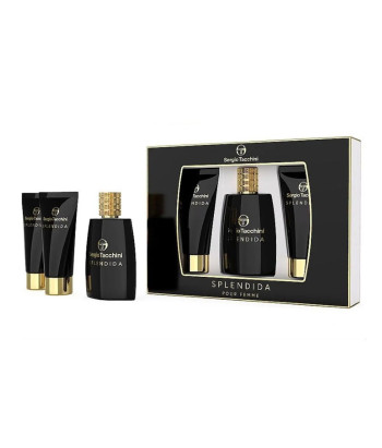 Sergio Tacchini Splendida Pour Femme Eau De Parfum 100ml Locion Corporal Perfumada 100ml Gel De Baó 100ml