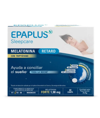 Epaplus Sleepcare Retard Du Sommeil Mélatonine + Tryptophane 60 Comprimés