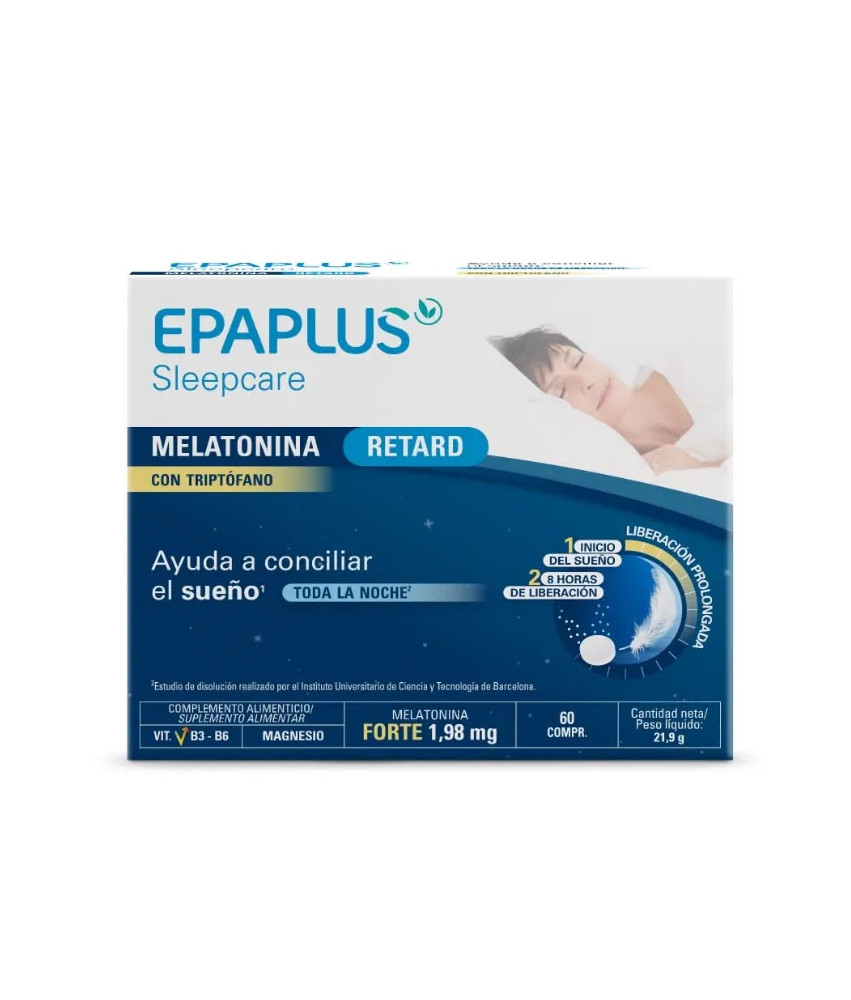 Epaplus Sleepcare Retard Du Sommeil Mélatonine + Tryptophane 60 Comprimés