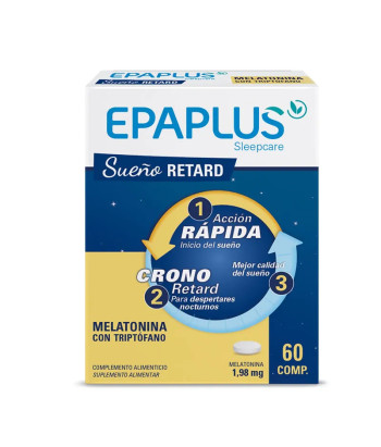 Epaplus Sleepcare Retard du Sommeil Mélatonine 60 Comprimés