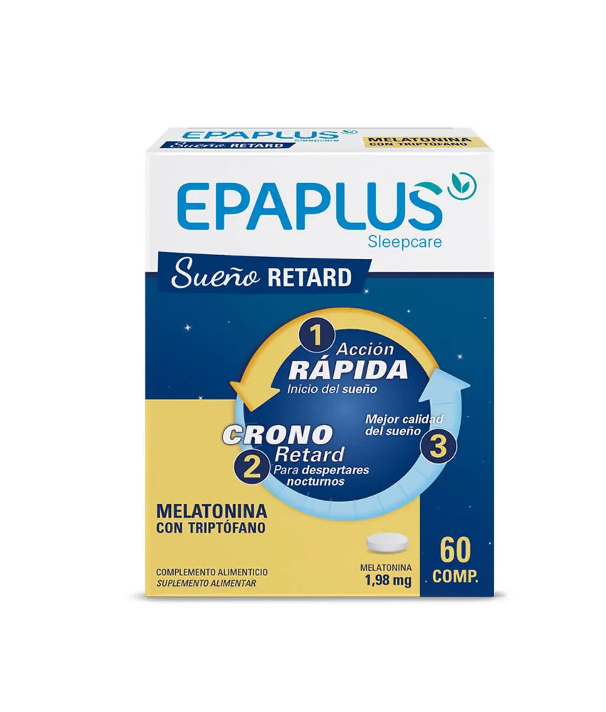Epaplus Sleepcare Retard du Sommeil Mélatonine 60 Comprimés