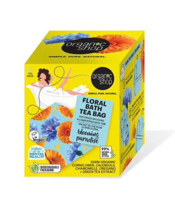 Organic Shop Floral Bath Bolsitas De Te Blooming Paradise 280un