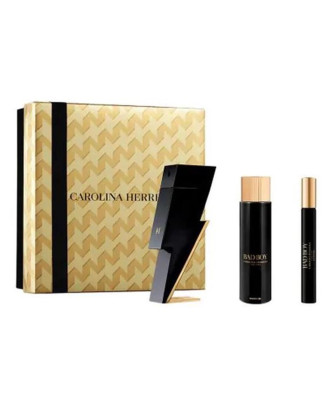 Carolina Herrera Estuche Bad Boy Eau De Toilette 100ml Gel De Baño 100ml Eau De Toilette 10ml