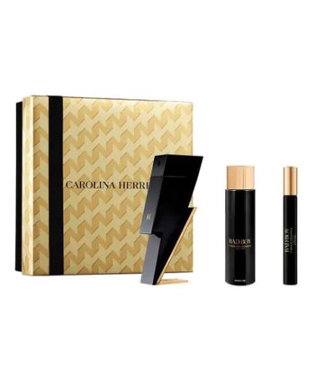 Carolina Herrera Estuche Bad Boy Eau De Toilette 100ml Gel De Baño 100ml Eau De Toilette 10ml