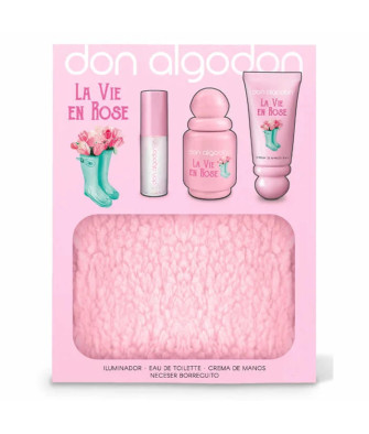 Don Algodon La Vie En Rose Eau De Toilette Spray 30ml Coffret 4 Produits