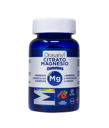 Drasanvi Citrate de Magnésium 45 Gummies Saveur Framboise