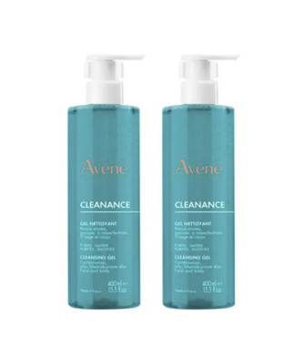 Avène Cleanance Duo Gel Nettoyant 2 x 400ml
