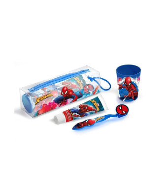 Cartoon Neceser Spiderman Bucal Denttifrico Cepillo Dental Vasito