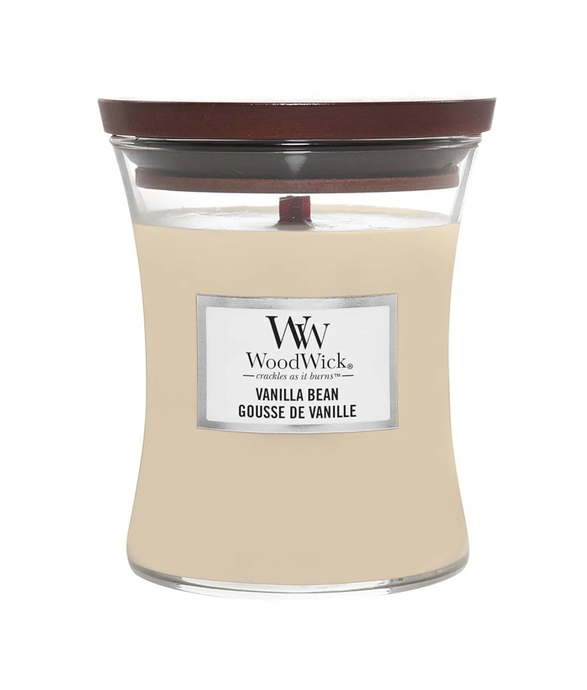 Woodwick Vela Vanilla Bean 275g