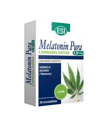Esi Pure Mélatonine Cannabis Sativa 1,9 mg 30 Microcomprimés