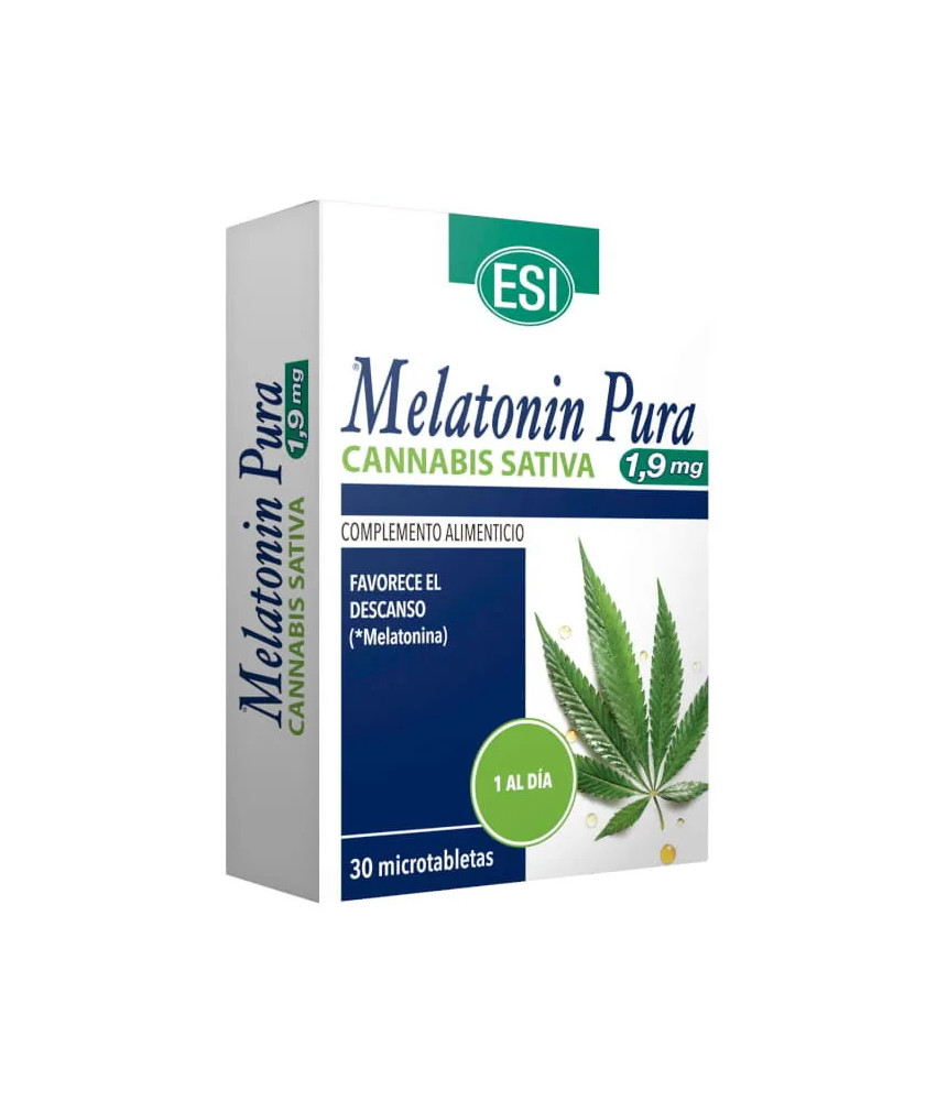 Esi Pure Mélatonine Cannabis Sativa 1,9 mg 30 Microcomprimés