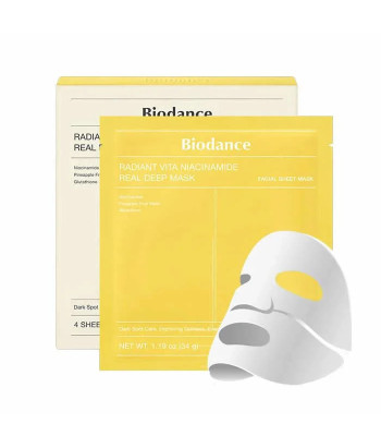 Biodance Radiant Vita Niacinamide Real Deep Mask 4 Units